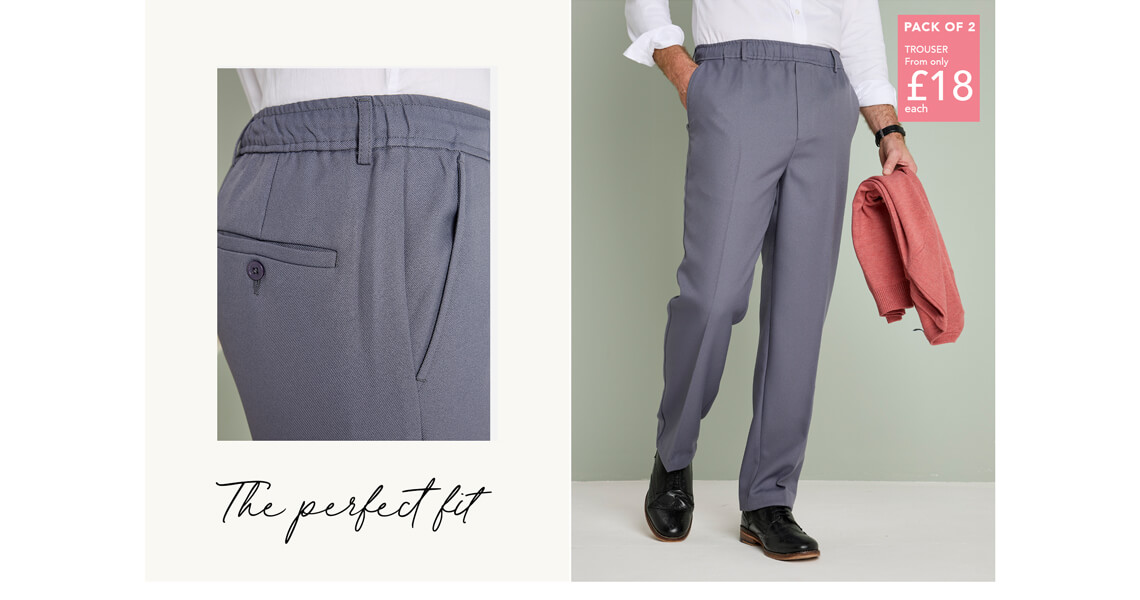 Pegasus Twill Trouser With Hidden Stretch Waist - MT005